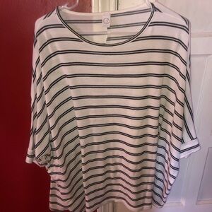 CY Fashion Oversized Striped Shirt- Medium